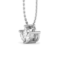 3 Petal Marquise Lab-Grown Diamond + Solid Gold Pendant Necklace