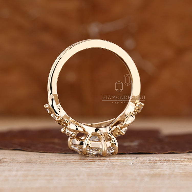 IGI certified Pear Cut Diamond Engagement Ring.

