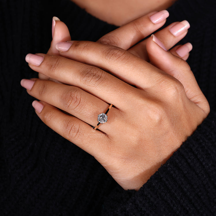 Yellow gold ring shown in Buy Engagement ring.
