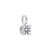 925 Silver Round Cut Moissanite Pendant In Basket Setting