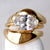 Oval Lab-Grown Diamond East to West Bold Domed Three-Piece Ring 3 CT - Set