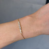 Gold bracelet with lab-grown diamonds
