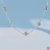 Five Stone Bezel Set Chain Bracelet