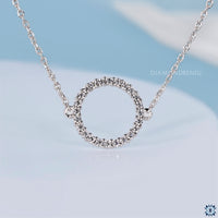 Round Stone Halo Chain Bracelet