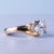 Oval Cut Lab-Grown Diamond East-West Curved Band Ring 2 CT
