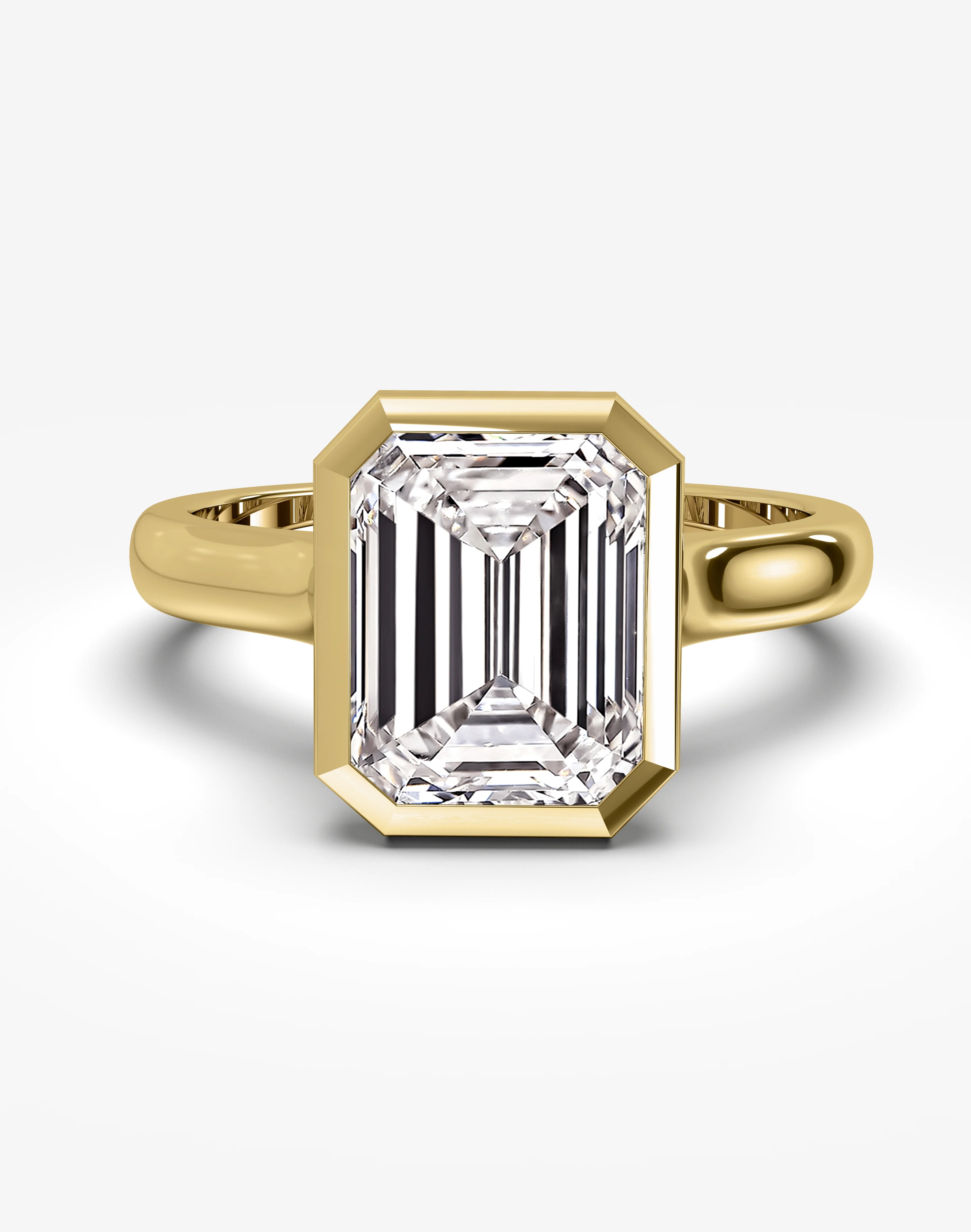 Bezel Set Engagement Rings