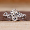 Coffin cut diamond ring  a Nature inspired Cluster Set.