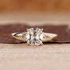 Cushion Old European Cut Ring solitaire style design.
