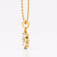 Pinwheel Lab-Grown Diamond + Solid Gold Pendant Necklace