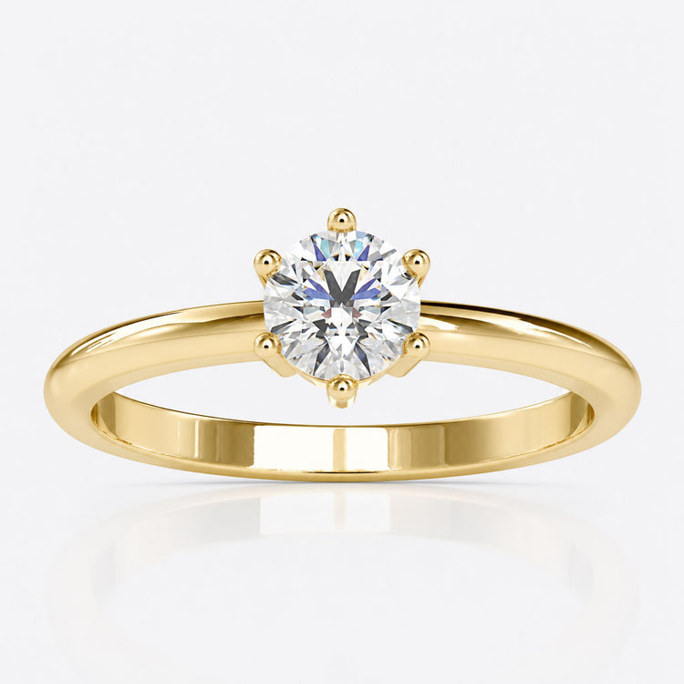 Six Prong Engagement Ring