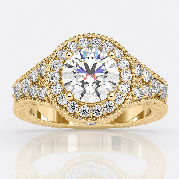 Split Shank Engagement Ring Featuring Lab Grown Diamond