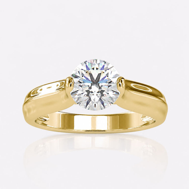 Tension Set Engagement Ring
