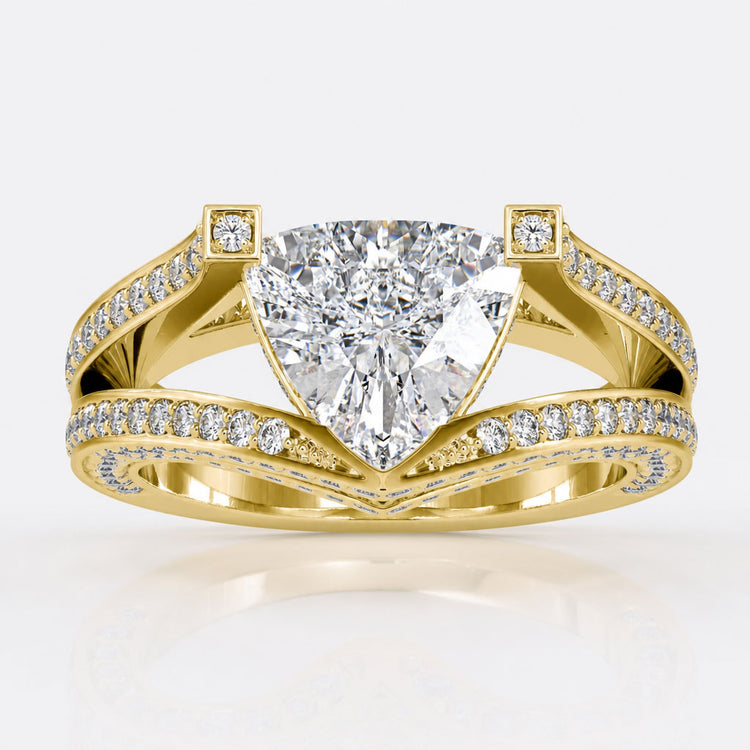 Trillion Cut Diamond Ring