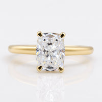 1.25 CT Cushion Cut Amazing Cathedral Set Moissanite Engagement Ring