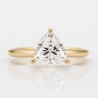 2.03 CT Moissanite Trillion Cut Beautiful Moissanite Solitaire Engagement Ring