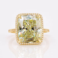 Elegant 8.62 TCW Cushion Cut Classic Moissanite Halo Engagement Ring