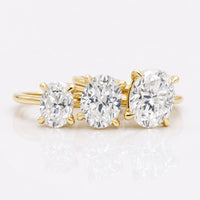 Oval Cut Colourless Moissanite Solitaire Ring 1 – 2 CT