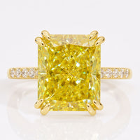 Yellow Radiant Crush Engagement Ring