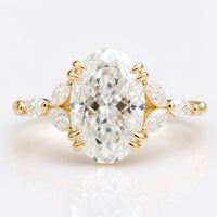 Oval Rensu Engagement Ring In Yellow Gold
