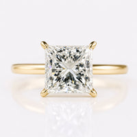 2.0 CT Princess Cut Lab Created Diamond Solitaire Engagement Ring