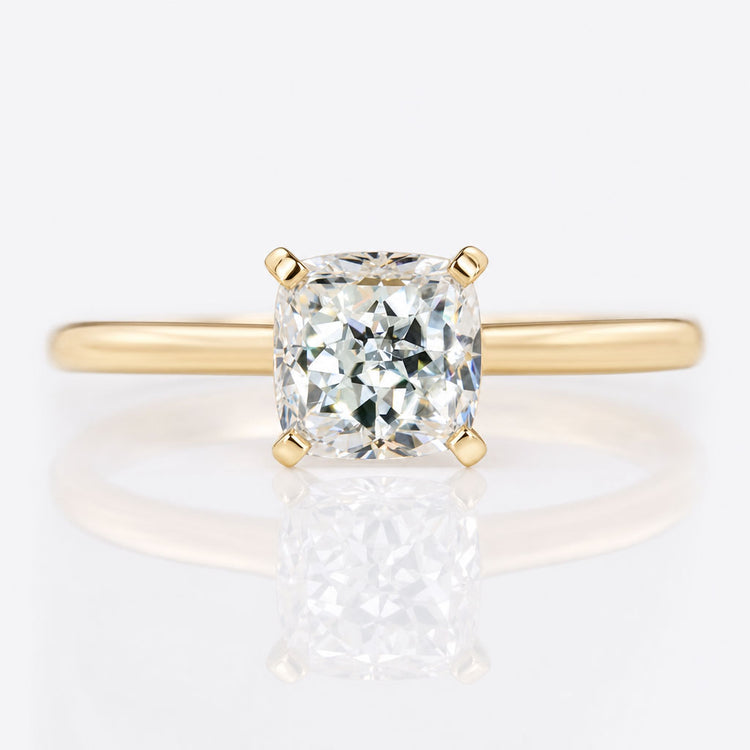 Cushion Cut Lab-Grown Diamond Solitaire Ring 1 CT