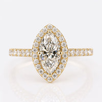 1.02 CT Marquise Cut Lab-Grown Diamond Ring