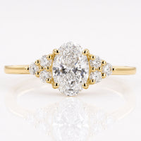 Oval Cut Muse Lab-Grown Diamond Muse Setting Ring 0.5 CT