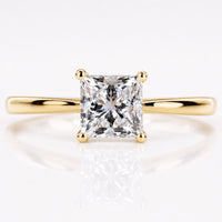 Princess Cut Lab-Grown Diamond Solitaire Ring 1 CT