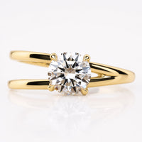 Round Brilliant Cut Lab-Grown Diamond Unique Solitaire Ring 1 - 3 CT