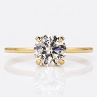 Round Brilliant Cut Lab-Grown Hidden Halo Ring 0.5 - 3 CT