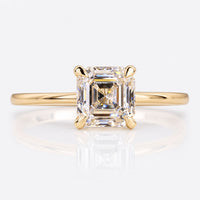 Asscher Cut Lab-Grown Diamond Solitaire Ring 1 - 3 CT