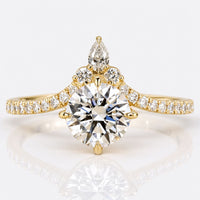 Round Lab-Grown Diamond Nouveau Ring 0.8 - 2 CT