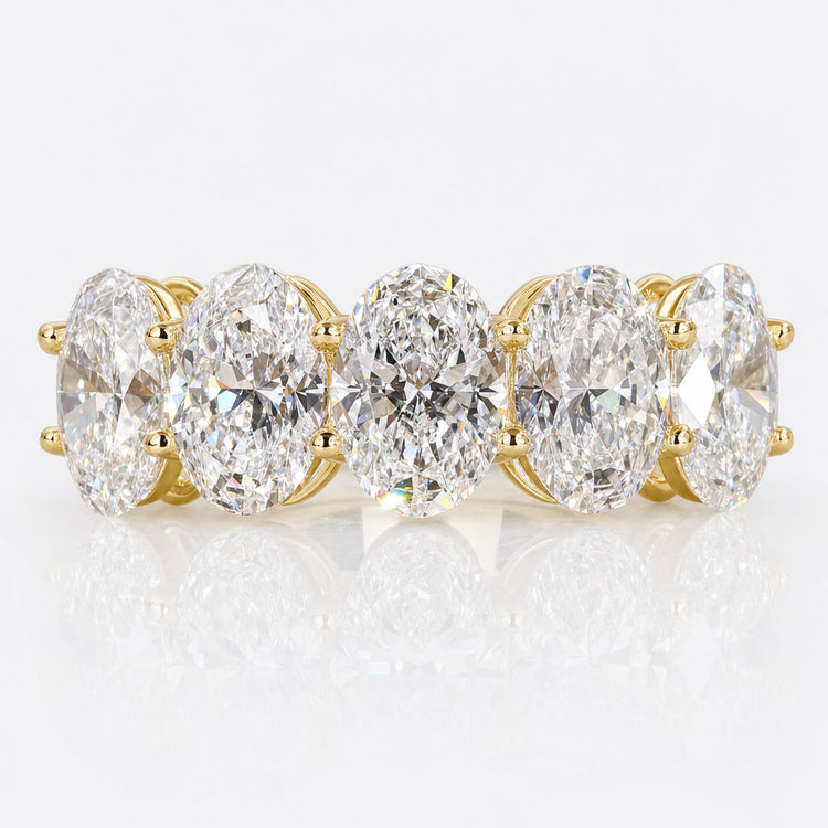 Oval Lab-Grown Diamond Five Stone Ring