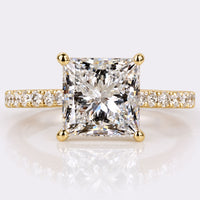 Princess Cut Lab-Grown Diamond Pavé 3 CT Ring