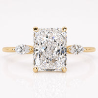 Radiant Cut Lab-Grown Diamond Three Stone 1 - 3 CT Ring