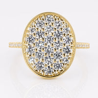 Round Lab-Grown Diamond Twilight Cluster Ring 1.36 TCW