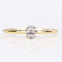 Petite Oval Cut Lab-Grown Diamond Solitaire Ring