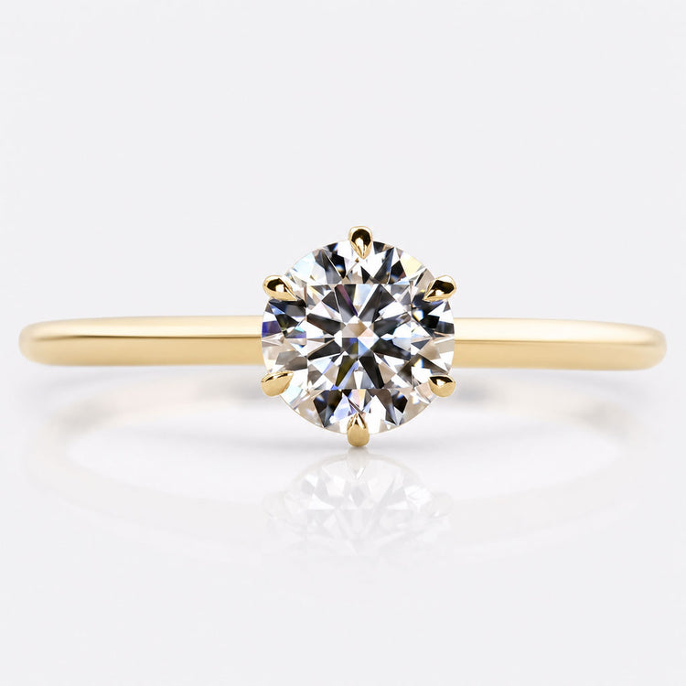 0.50 - 3.00 CT Round Lab-Grown Diamond Solitaire Ring