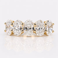 Oval Lab-Grown Diamond Five Stone Ring