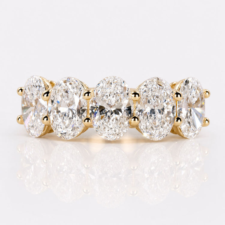 Oval Lab-Grown Diamond Five Stone Ring