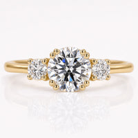 Round Lab-Grown Diamond Three Stone Ring 0.8 - 2 CT