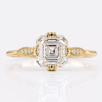 Asscher Cut Lab-Grown Diamond Vintage Ring 1 - 3 CT