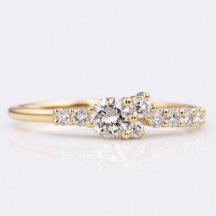 Round Lab-Grown Diamond Cluster Ring 0.2 CT