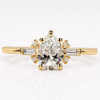 Pear Cut Lab-Grown Diamond Muse Setting Ring 0.7 - 2 CT