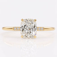 Cushion Cut Lab-Grown Diamond Hidden Halo Ring 1 - 2 CT
