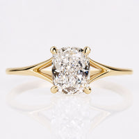 Elongated Cushion Cut Lab-Grown Diamond Split Shank Ring 1 – 2 CT