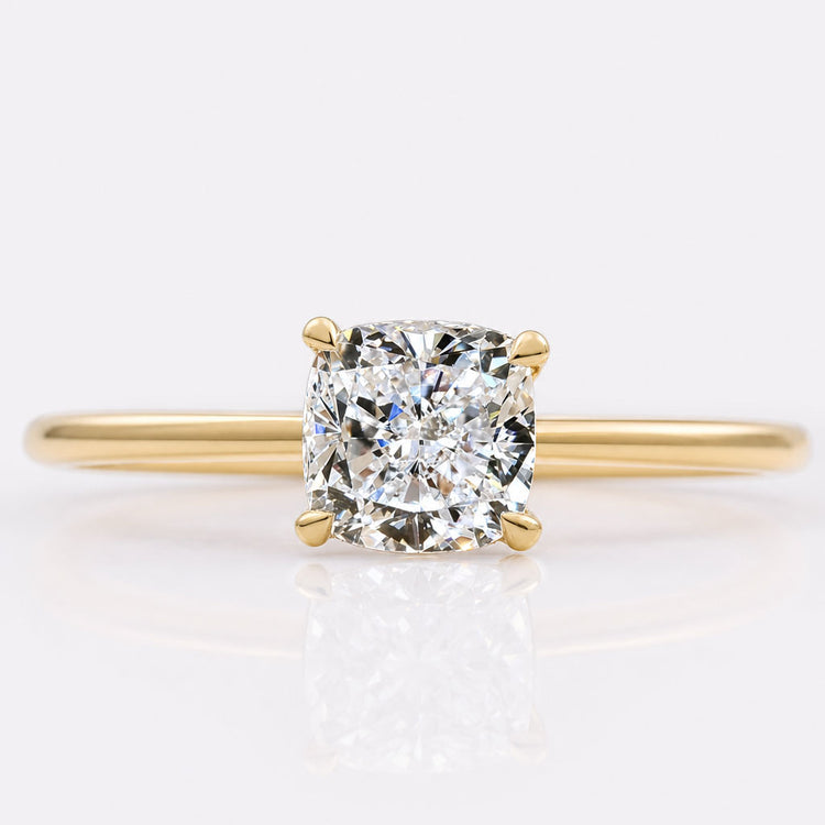 Cushion Cut Lab-Grown Diamond Solitaire Ring 0.7 – 2 CT