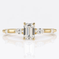 Emerald Cut Lab-Grown Diamond Five Stone Ring 0.6 - 2 CT