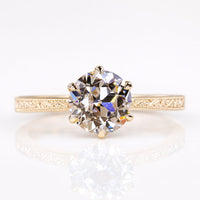 Old European Cut Lab-Grown Diamond Art Deco Vintage 1 - 3 CT Ring