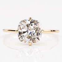 Cushion Cut Lab-Grown Diamond Compass Prong Solitaire Ring 1 – 3 CT